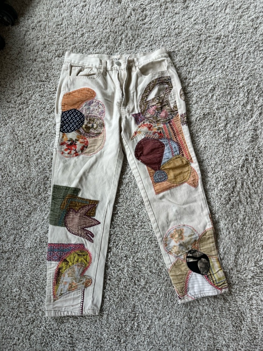 Free People, We the Free sunnies patches boyfriend cropped jeans